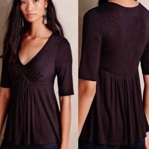 Anthropologie Black Cinched Top​